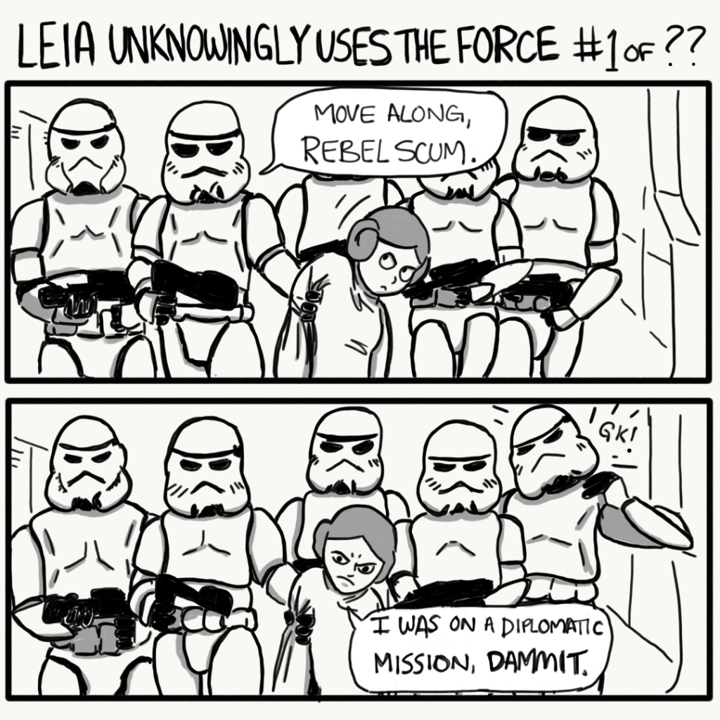 Leia Unknowingly Uses the Force No.&nbsp;1