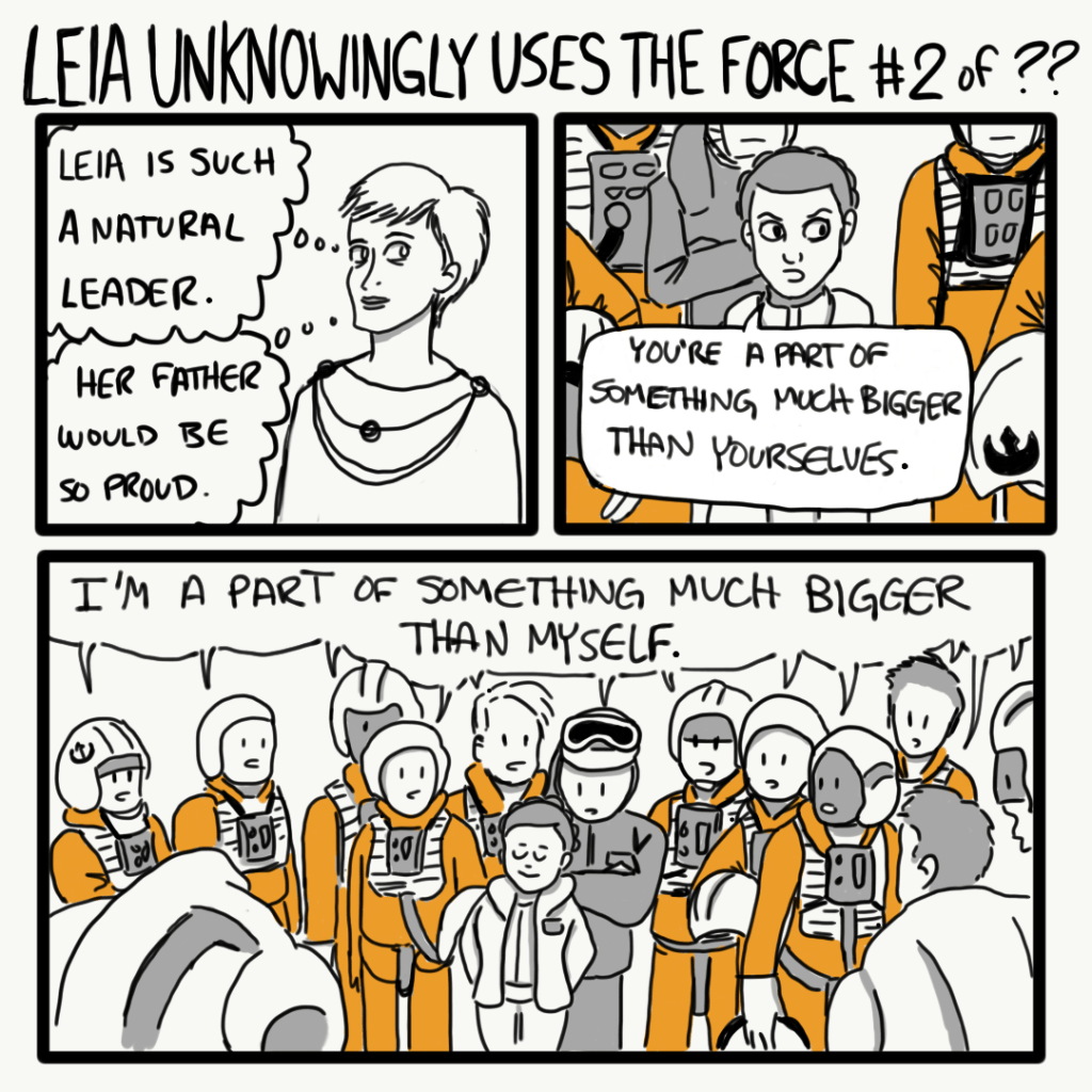 Leia Unknowingly Uses the Force No.&nbsp;2