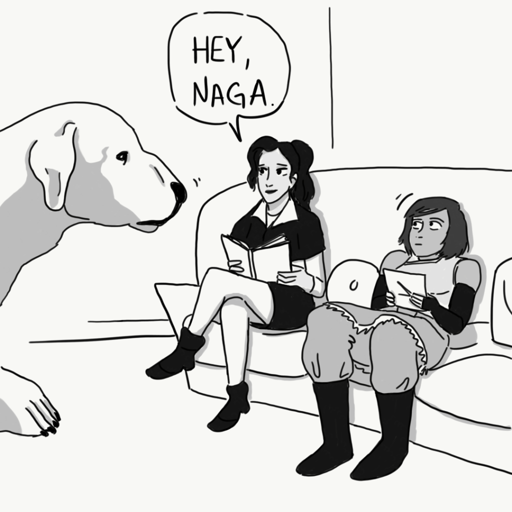 Naga Thinks She is a&nbsp;Lapdog