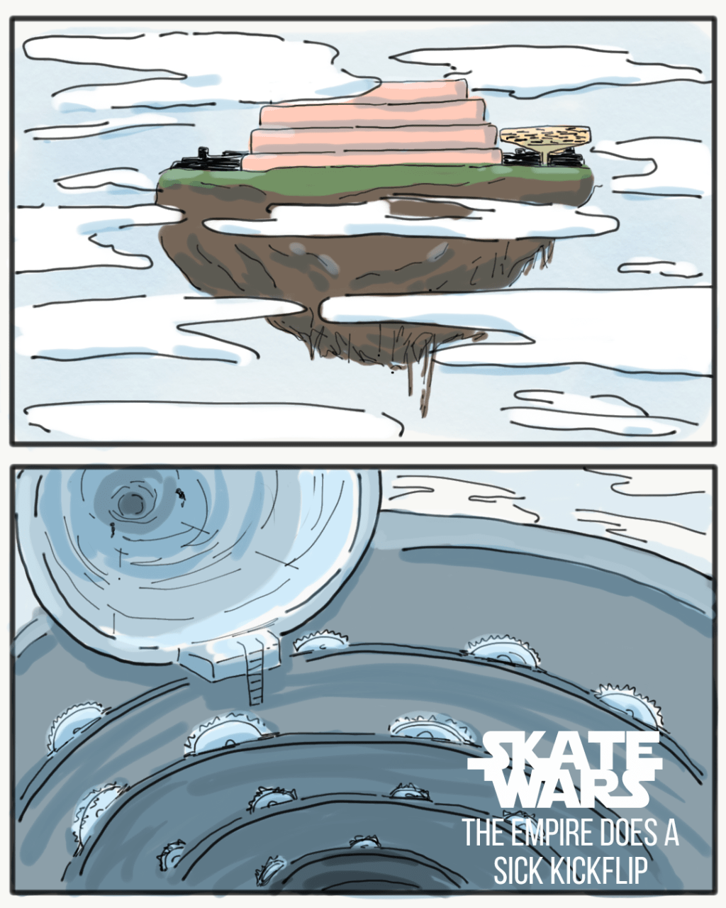 Skate Wars: The Empire Does a Sick Kickflip Part&nbsp;2