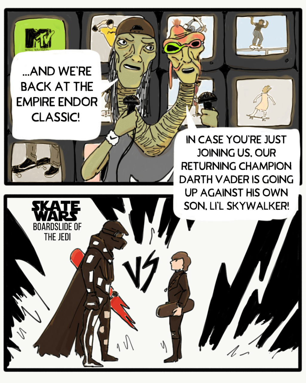 Skate Wars: Boardslide of the&nbsp;Jedi