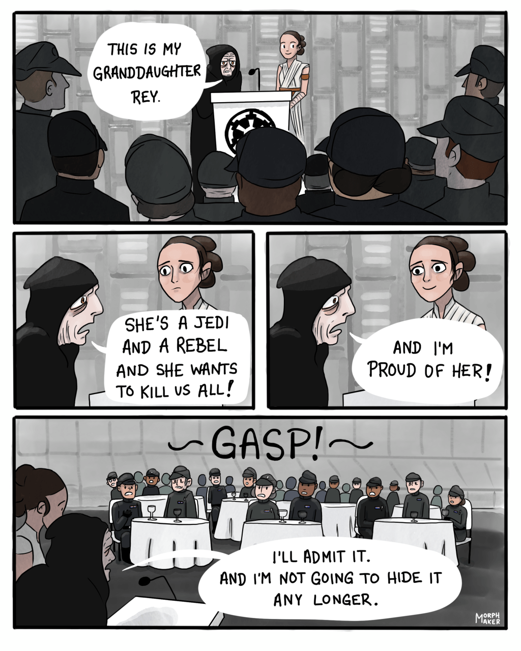 Rey and Papa&nbsp;Palpatine